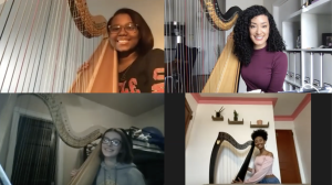 Girls' High Harp Class on Zoom